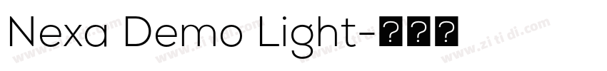 Nexa Demo Light字体转换